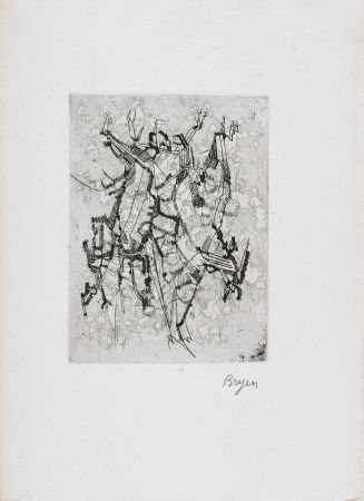 Libro Ilustrado Bryen - Jepeinsje. Poème et eau-forte de Camille Bryen (1955)