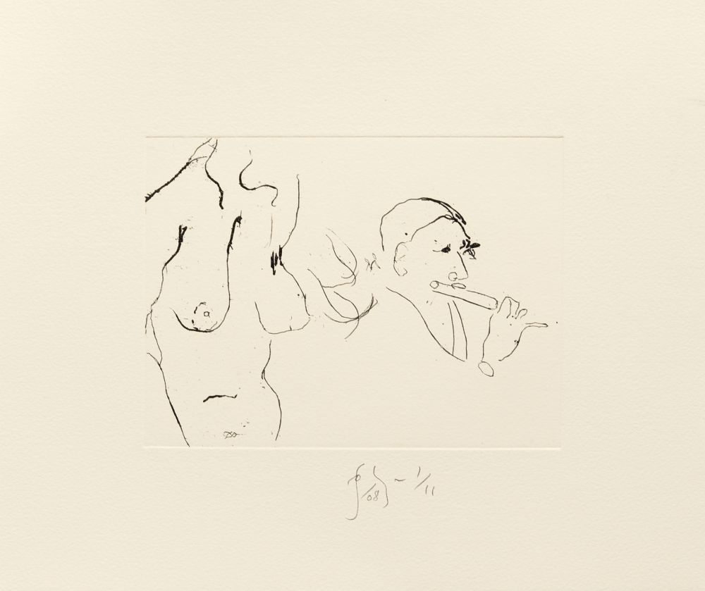 Grabado Flanagan - Jessica & flutist