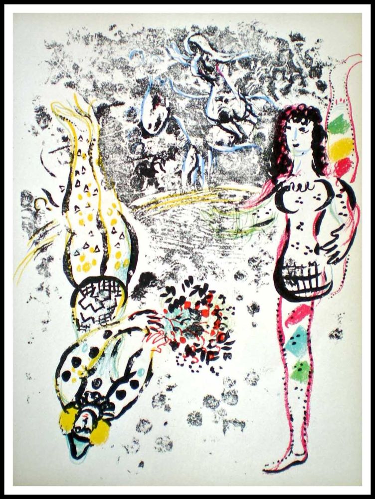 Litografía Chagall - JEU D'ACROBATES