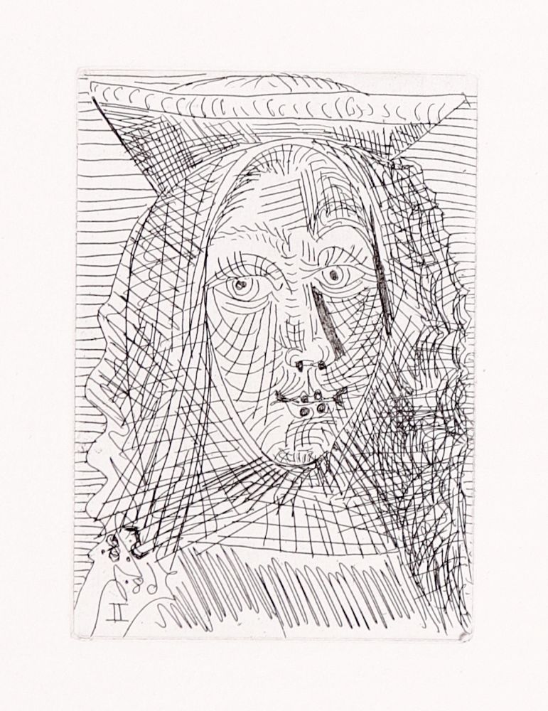 Grabado Picasso - Jeune Dame Espagnole