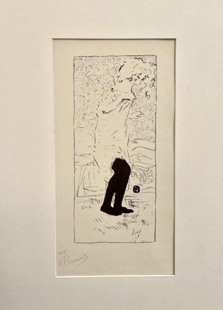 Litografía Bonnard - Jeune femme aux bas noirs (1893)