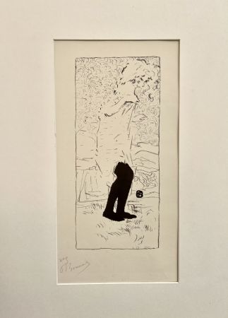 Litografía Bonnard - Jeune femme aux bas noirs (1893)