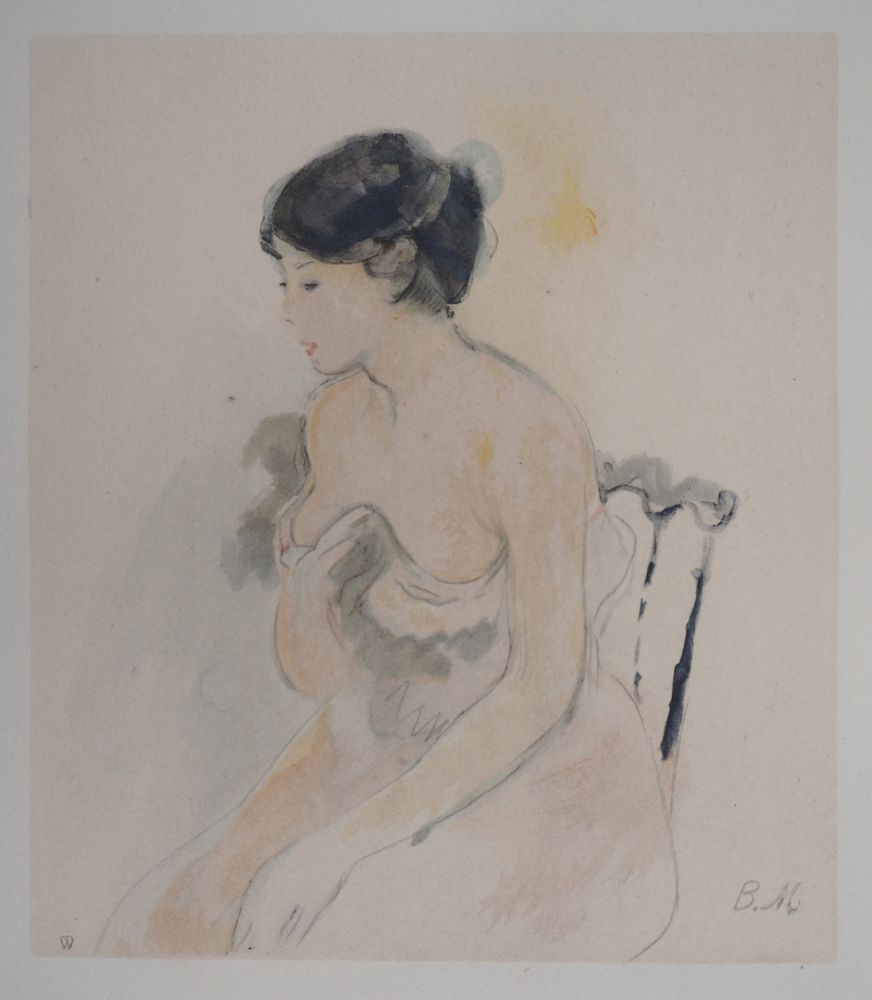 Litografía Morisot - Jeune femme décolletée