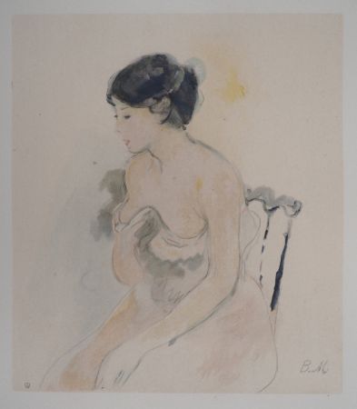 Litografía Morisot - Jeune femme décolletée