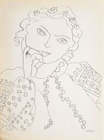 Heliograbado Matisse - Jeune fille