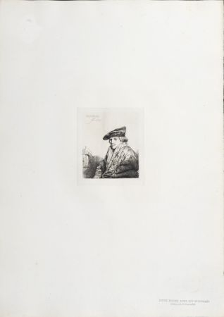 Heliograbado Rembrandt - Jeune Homme assis réfléchissant