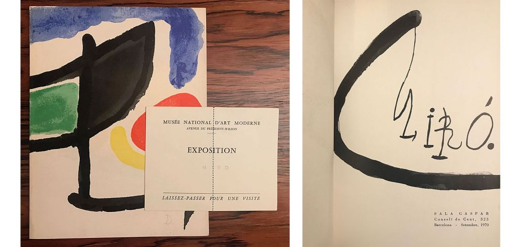 Libro Ilustrado Miró - Joan Miro / Barcelona: Sala Gaspar, Setembre 1970.