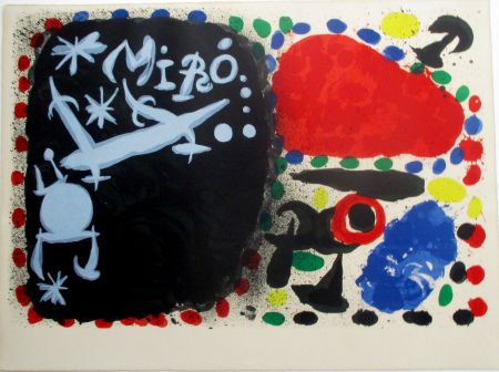 Litografía Miró - Joan Miró, L'Exposition  Tokyo - Kyoto, before letters