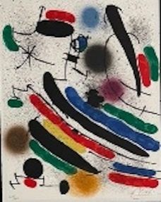 Litografía Miró - Joan Miró Litografó I