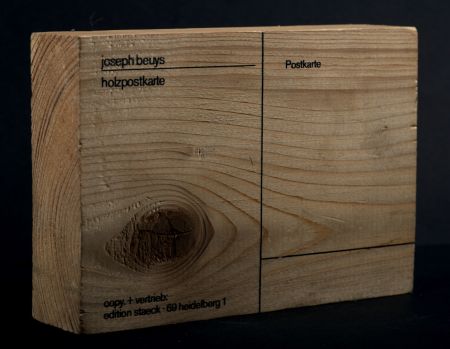 Múltiple Beuys - Joseph Beuys : Holzpostkarte (Wood postcard), 1974