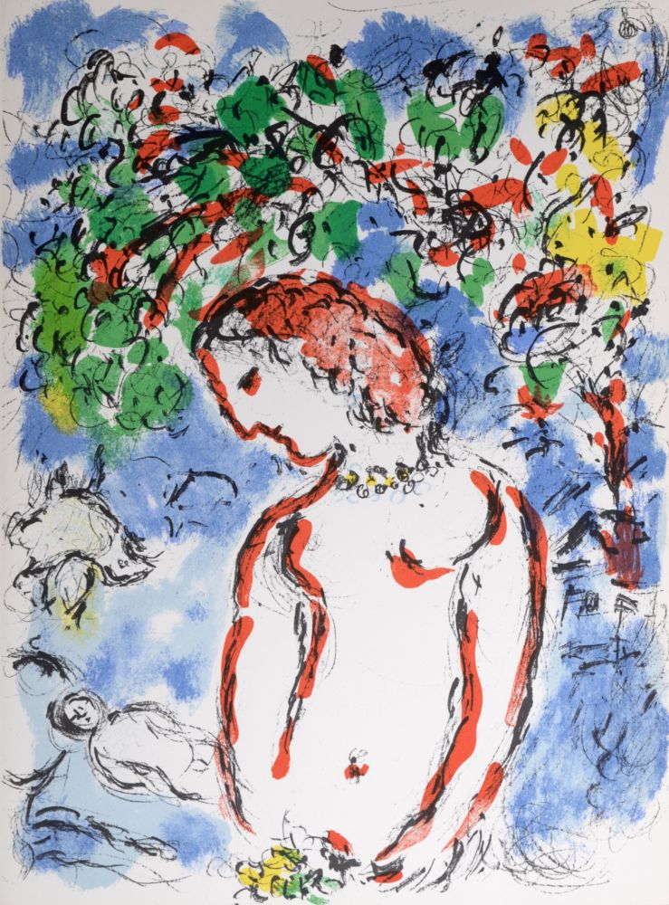 Litografía Chagall - Jour de Printemps, 1972