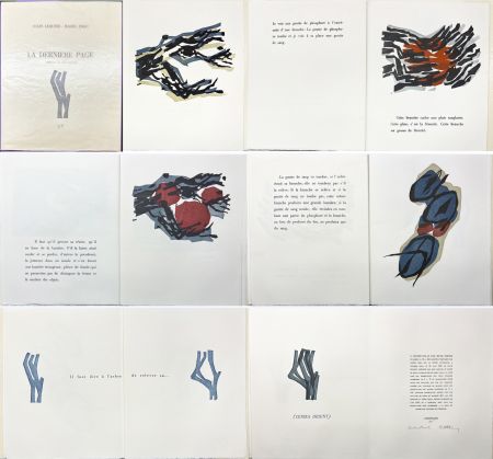 Libro Ilustrado Ubac - Jules Lequier : LA DERNIÈRE PAGE. Avec 9 lithographies originales de Raoul Ubac (1968). 