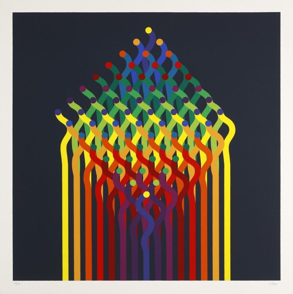 Serigrafía Le Parc - Julio Le Parc (1928) - Coloured screen print on paper - 1997