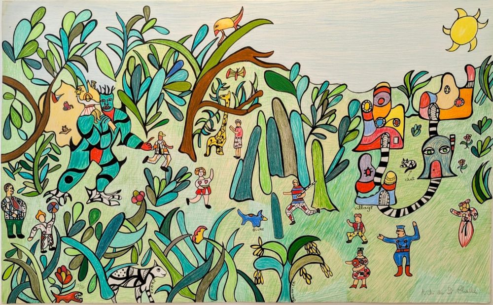 Litografía De Saint Phalle - Jungle I 