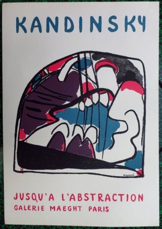 Litografía Kandinsky - Jusqu'à l'abstraction