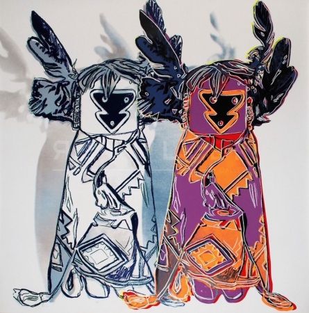 Serigrafía Warhol - Kachina Dolls 381 by Andy Warhol