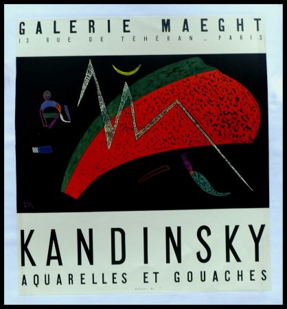 Cartel Kandinsky - KANDINSKY GALERIE MAEGHT AQUARELLES ET GOUACHES