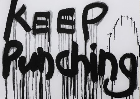 Litografía Clark - Keep Punching