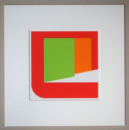 Serigrafía Pfahler - Komposition 1969