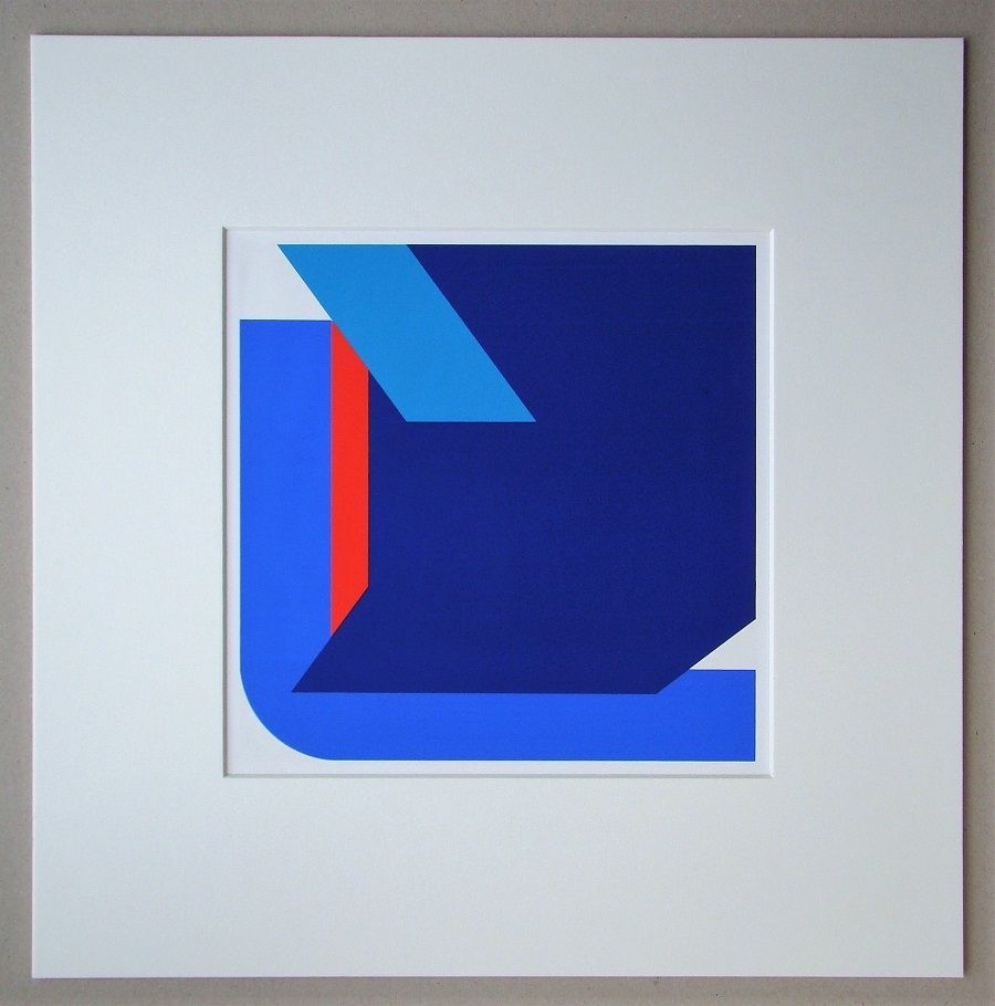 Serigrafía Pfahler - Komposition 1975