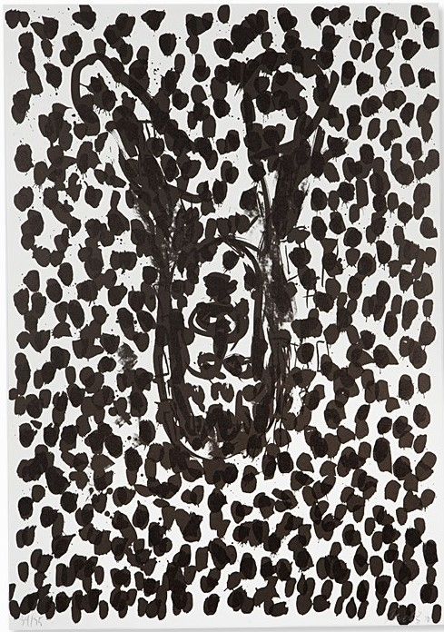 Litografía Baselitz - Kopf (Head) - no. 14 (from Suite 45)