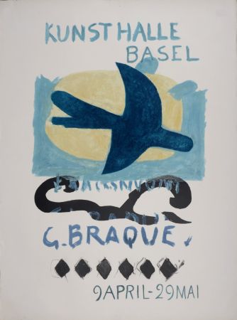 Litografía Braque - Kunsthalle Basel, 1960