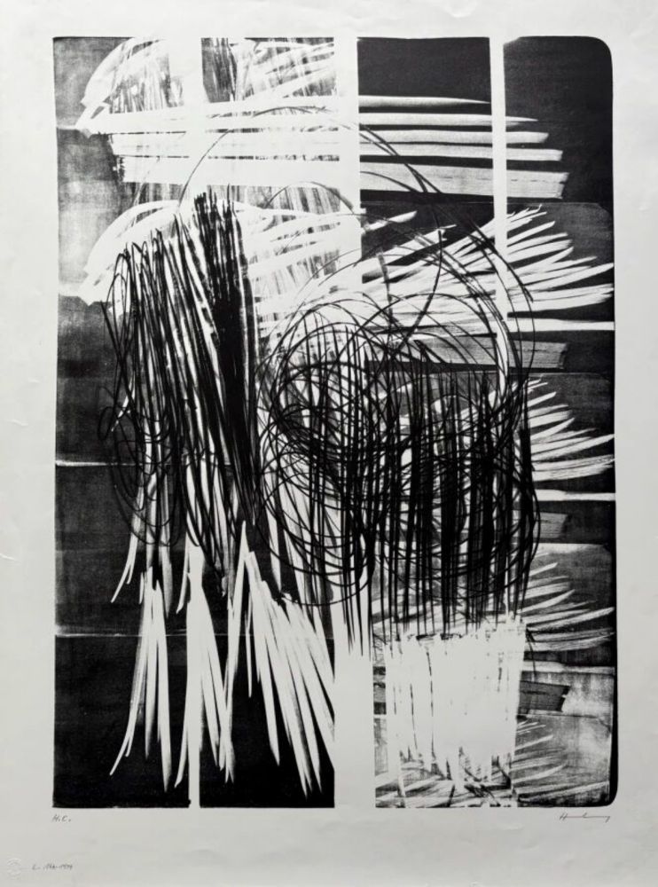 Litografía Hartung - L 1974-16A