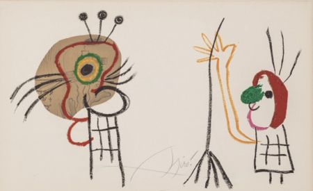 Litografía Miró - L' Enfance d' Ubu