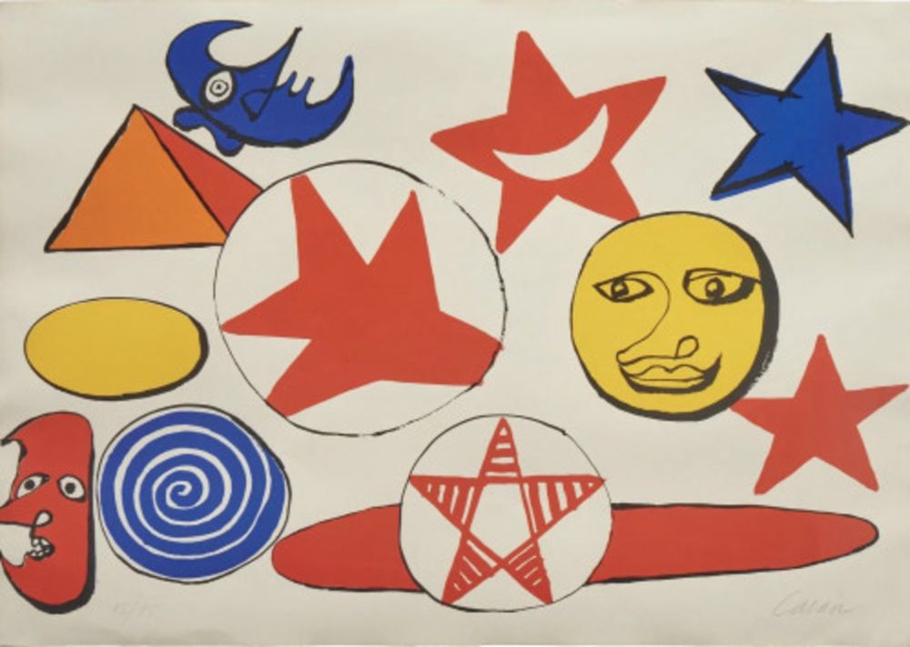 Litografía Calder - L Etoile Rouge