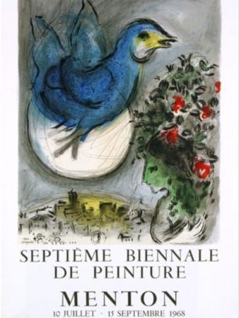 Litografía Chagall - L OISEAU BLEU