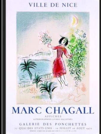 Litografía Chagall - LA BAIE DE NICE