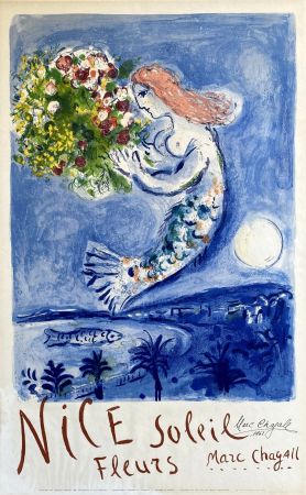 Litografía Chagall - La Baie des Anges