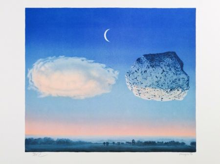 Litografía Magritte - La Bataille de l'Argonne