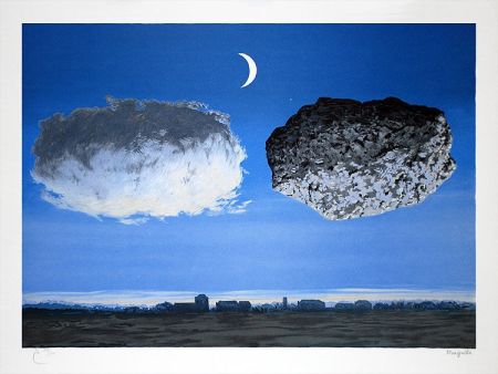 Litografía Magritte - La Bataille de l'Argonne