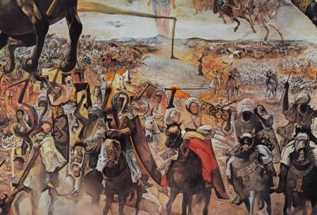 Litografía Dali - La bataille de Tétouan, 1980