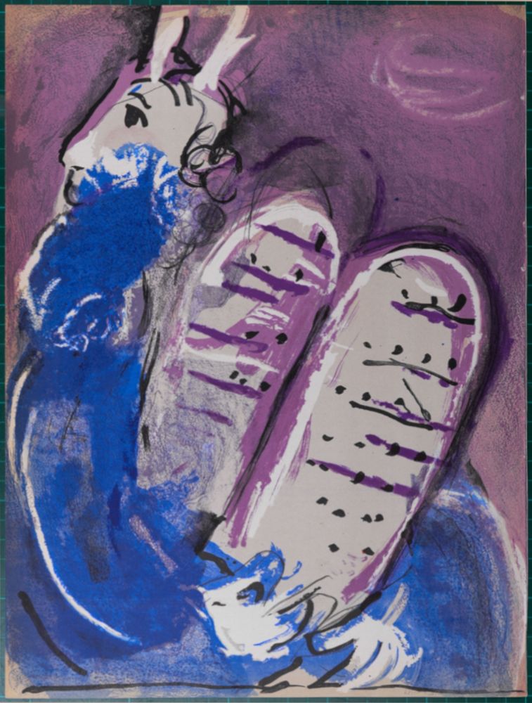 Litografía Chagall - La Bible : Moïse, 1956