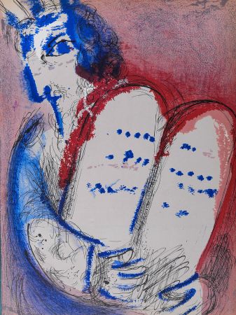 Litografía Chagall - La Bible : Moïse, 1956