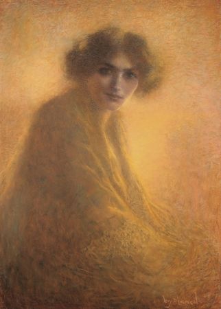 Sin Técnico Levy-Dhurmer - La Bienveilleante / The Kind Lady - Dessin Original / Original Drawing - PASTEL - 1917