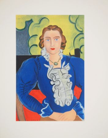 Litografía Matisse - La blouse bleue