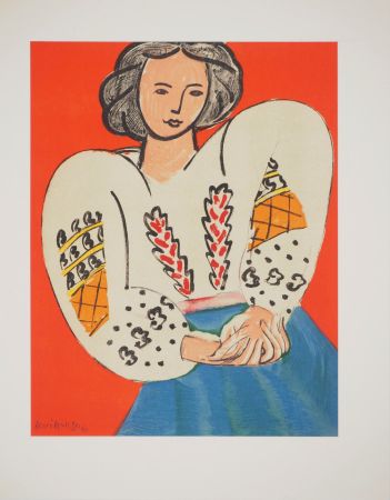 Litografía Matisse - La blouse roumaine
