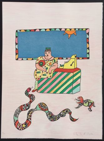 Litografía De Saint Phalle - La Caissiere (The Cashier) 