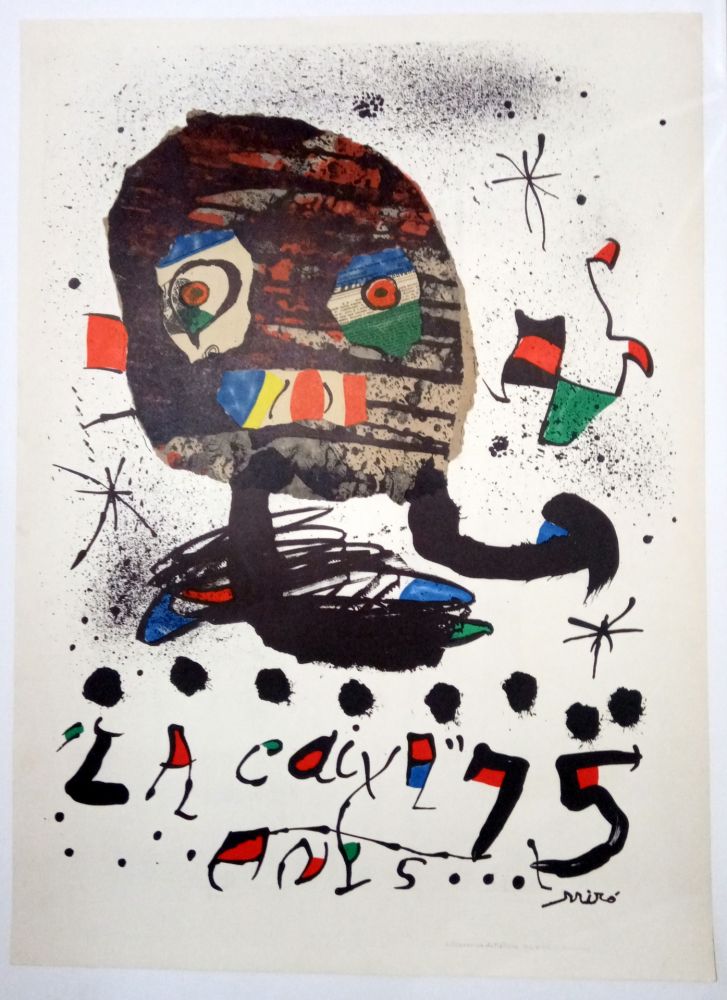 Cartel Miró - La Caixa 75 anys - 1979