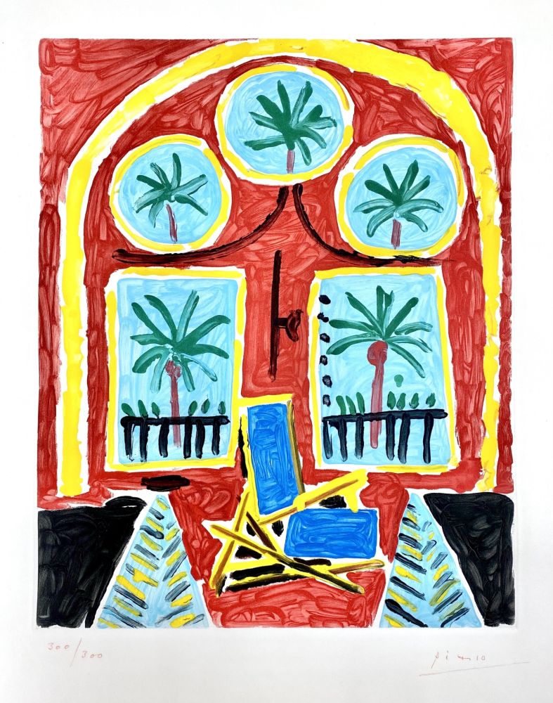 Aguatinta Picasso - La Californie (Interieur Rouge)