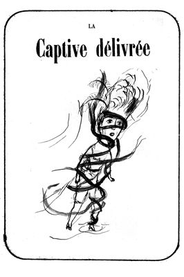 Litografía Dutertre - La captive