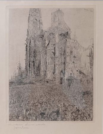 Grabado Ensor - La Cathédrale