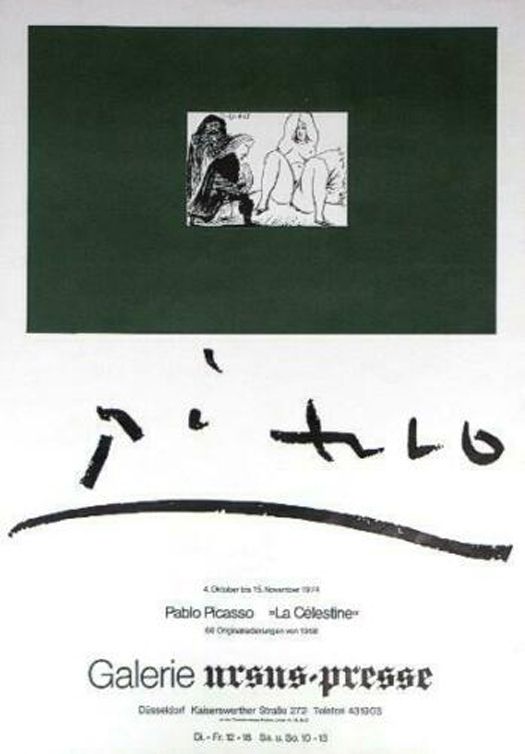 Cartel Picasso - '' La Celestine ''  Galerie Ursus Presse