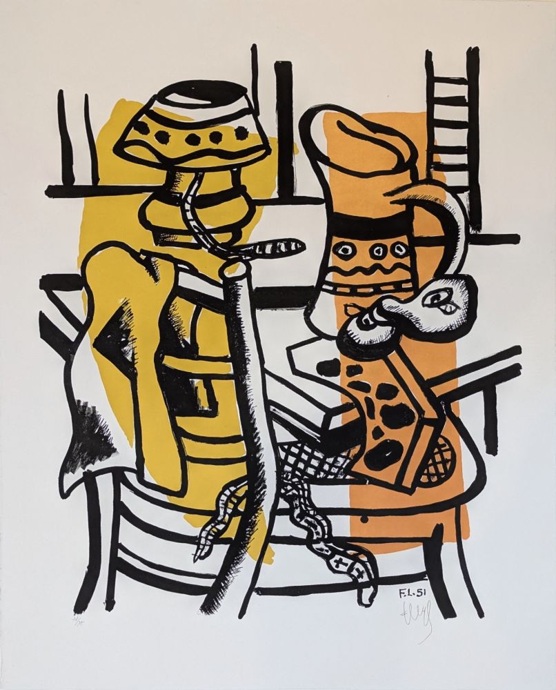 Litografía Leger - La chaise 