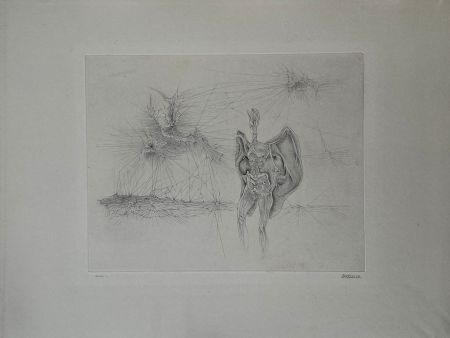 Grabado Bellmer - La chauve souris 