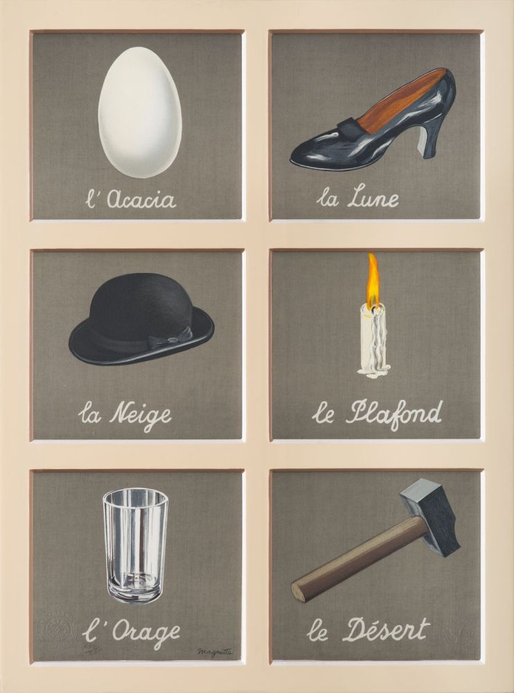 Litografía Magritte - La Clé des Songes