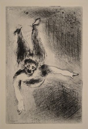 Grabado Chagall - La Colère II / Der Zorn II